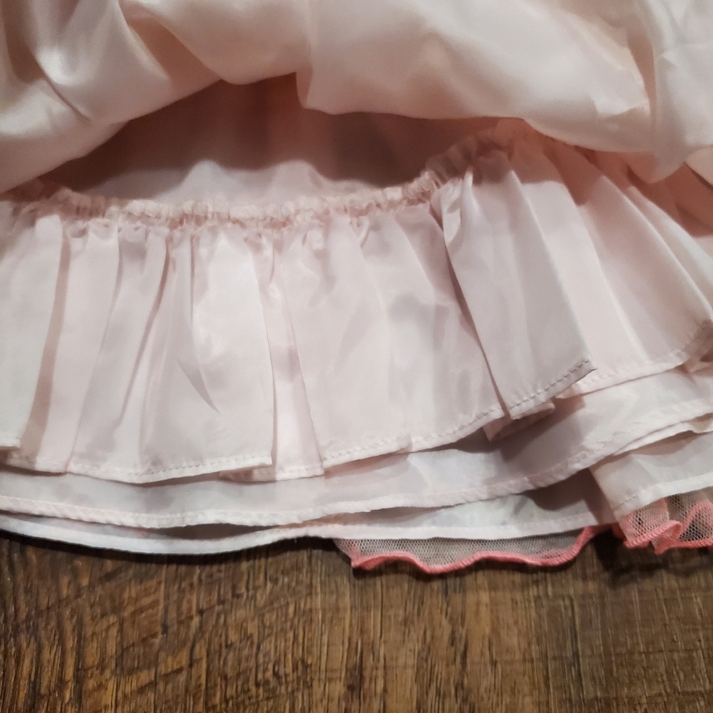Bonnie Baby Girl Fancy Dress Pastel Pink Tulle Rainbow Floral Lace Rose Formal - Picture 4 of 9